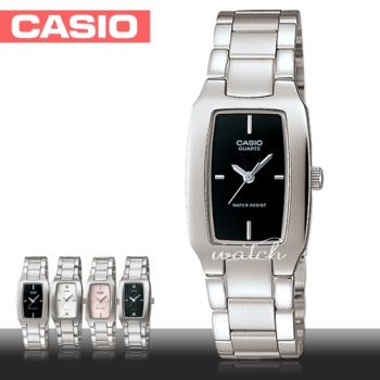 【CASIO 卡西歐】時尚魅力酒桶造型女錶 不鏽鋼錶帶(LTP-1165A-1CDF)網