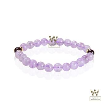 【w-jewelry】頂級冰透薰衣草紫水晶手鍊(P-1000-8)