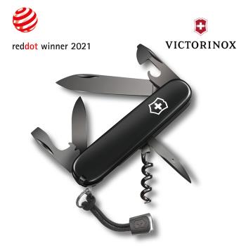 VICTORINOX 瑞士維氏12用Spartan系列瑞士刀(91mm)-黑X黑刀刃