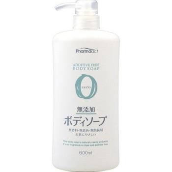 日本【 熊野油脂】 PharmaACT無添加按壓式沐浴乳600ml
