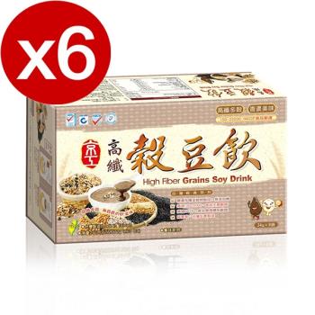 京工高纖多穀香濃豆漿飲(8包/盒x6盒)