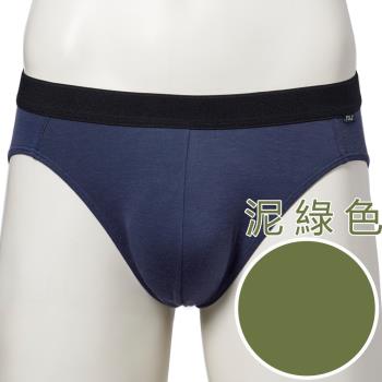 【Swear 思薇爾】SOLIS 男褲系列M-XXL素面貼身三角男褲(泥綠色)