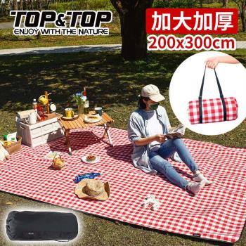 韓國TOP&amp;TOP 加大繽紛野餐墊200x300cm/露營/地墊/防潮墊