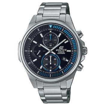 【CASIO 卡西歐】EDIFICE 三眼運動計時錶 不鏽鋼錶帶 防水100米(EFR-S572D-1A)