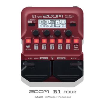 【 ZOOM】 貝斯綜合效果器 B1-Four / 公司貨保固
