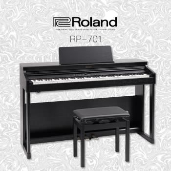 【 ROLAND樂蘭】 RP701 滑蓋式數位鋼琴 / 黑色 / 公司貨保固