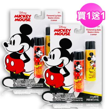 【免運+買1送1】Disney Mickey護唇膏二入裝4g/0.14oz (共2組)