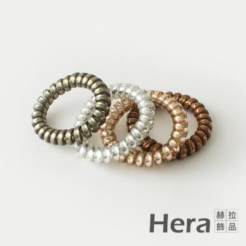 Hera 赫拉 韓國半透明金屬髮飾-粗款隨機色4入組#H100414G