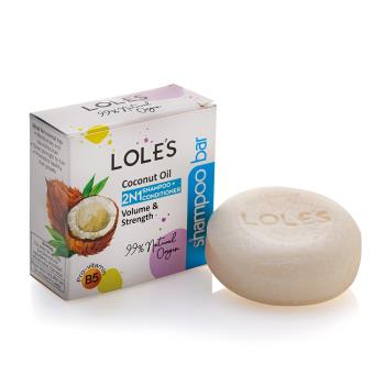 LOLES 專業頂級椰子油2合1洗髮潤髮餅 100g