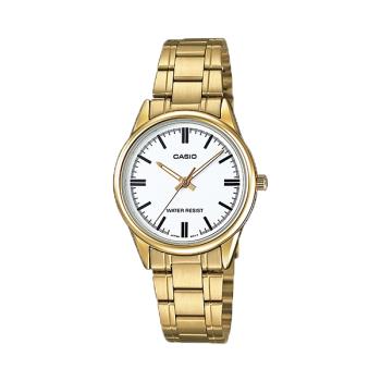 【CASIO 卡西歐】送禮首選-簡約氣質女錶 不鏽鋼錶帶(LTP-V005G-7A)