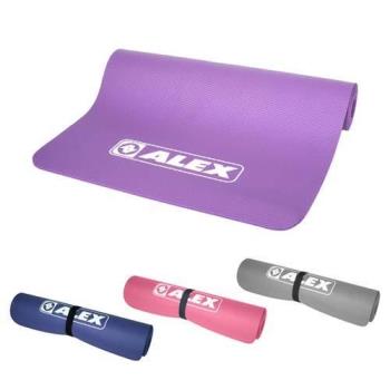 ALEX 專業瑜珈墊-台灣製 有氧 塑身 地墊 止滑墊 附收納袋 SGS認證