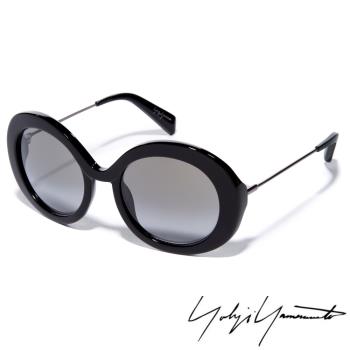 【Yohji Yamamoto 山本耀司】黑色狂潮●摩登圓形大框太陽眼鏡(灰色-YY5001-019)