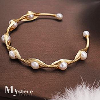 【my stere 我的時尚秘境】日式氣質手工珍珠編織手環