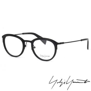 【Y-3山本耀司】Yohji Yamamoto時尚金屬復古圓框光學眼鏡(黑-YY1023-613)