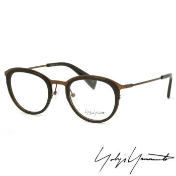 【Y-3山本耀司】Yohji Yamamoto時尚金屬復古圓框光學眼鏡(黑銅-YY1023-108)