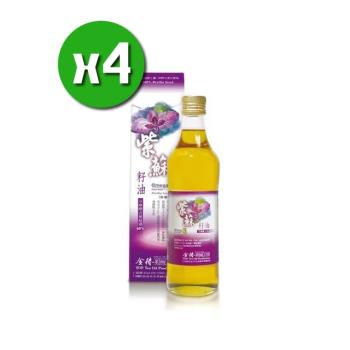 金椿茶油工坊 紫蘇籽油x4瓶(500ml/瓶)_單瓶禮盒
