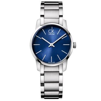【瑞士 CK手錶 Calvin Klein】甜蜜藍 蝴蝶扣 不鏽鋼女錶 強化玻璃鏡面 防水30米(K2G2314N)