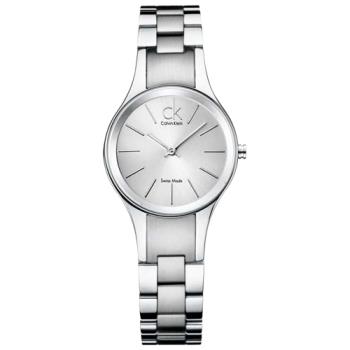 【瑞士 CK手錶 Calvin Klein】小鏡面女錶 不銹鋼錶帶 礦物水晶玻璃鏡面 防水30米(K4323185)
