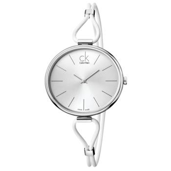 【瑞士 CK手錶 Calvin Klein】CK女錶 編織皮革錶帶 強化耐磨玻璃 防水30米(K3V231L6)