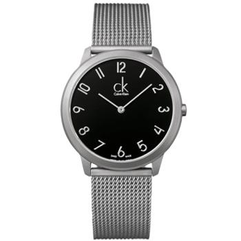 【瑞士 CK手錶 Calvin Klein】中性腕錶 經典數字刻度米蘭編織腕錶 不銹鋼錶帶 礦物抗磨玻璃 日常生活防水(K3M51151)
