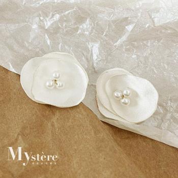 【my stere 我的時尚秘境】925銀針~春夏氣質花朵珍珠耳環