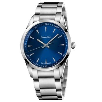 【瑞士 CK手錶 Calvin Klein】中性錶 不銹鋼錶帶 弧形強化玻璃鏡面 防水30米(K5A3114N)