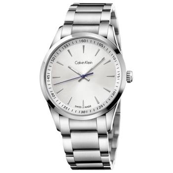 【瑞士 CK手錶 Calvin Klein】中性錶 不銹鋼錶帶 弧形強化玻璃鏡面 防水30米(K5A31146)