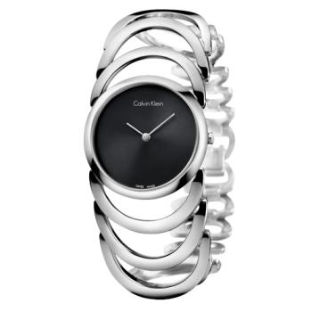 【瑞士 CK手錶 Calvin Klein】銀系列 手環式 淑女錶 不銹鋼錶帶 強化礦石玻璃鏡面 防水30米(K4G23121)