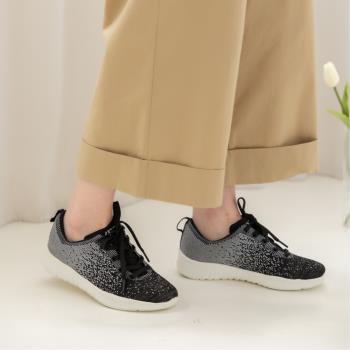 【WYPEX】潑墨設計綁帶針織鞋女 休閒運動鞋輕量柔軟