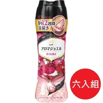 日本 P&G 2021最新版 幸福寶石衣物 香香豆470ml 紅薔薇香-6瓶