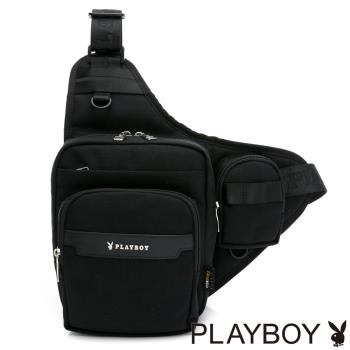 PLAYBOY - 單肩背包 Explorer系列 - 黑色