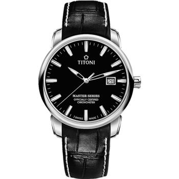 TITONI 梅花錶 大師系列天文台認證12生肖限量機械錶-黑(83188 S-ST-577Z)