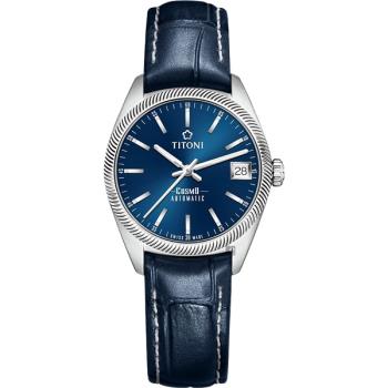 TITONI 梅花錶 宇宙系列經典復刻機械錶-藍x33.5mm(828 S-ST-612)