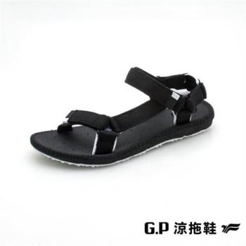 GP 女款Charm撞色織帶涼鞋G1674W-黑色(SIZE:36-39 共三色) G.P
