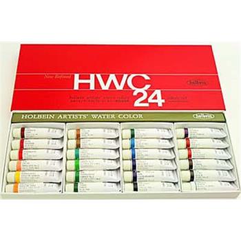 日本製專家級好賓牌HWC-24色組透明水彩*5ml