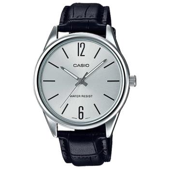 【CASIO 卡西歐】指針男錶 皮革錶帶 生活防水 礦物玻璃(MTP-V005L-7B)