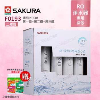【SAKURA 櫻花】F0193 RO淨水器專用濾心-二年份《7支入》★適用P0230 ★含RO膜
