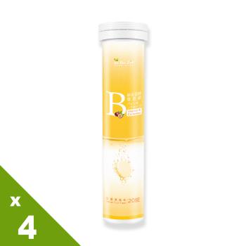 【BeeZin康萃】綜合維生素B群發泡錠x4瓶(4克/錠，20錠/瓶)