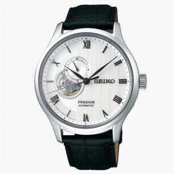 SEIKO精工 PRESAGE簡約經典開芯機械腕錶 4R39-00W0P SSA379J1