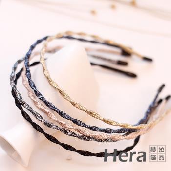 【Hera 赫拉】韓版流行款超細布質波浪髮箍-五色