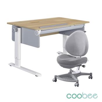 【SingBee 欣美】coobee L型板成長機能桌+138單背椅(CB-502/兒童書桌/可升降桌椅/成長桌椅組/兒童桌椅組)