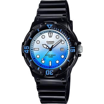 CASIO卡西歐 清涼海洋風女錶-漸層藍x黑/32mm(LRW-200H-2EVDR)