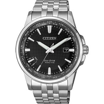 CITIZEN 星辰 限量光動能萬年曆手錶-黑x銀/41mm(BX1001-89E)