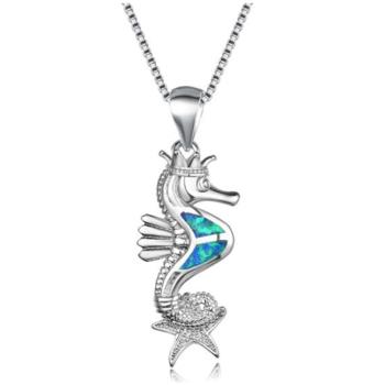 【RJ New York】深海洋世界海馬水晶鋯石項鍊(3色可選)
