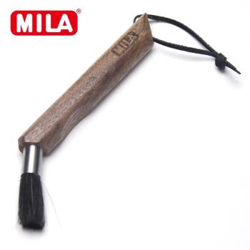 MILA 彎頭胡桃木咖啡毛刷(清潔刷毛) 