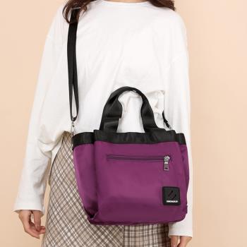 Acorn*橡果-新款斜背包手提包側肩包托特包防水包購物包6534(紫色)