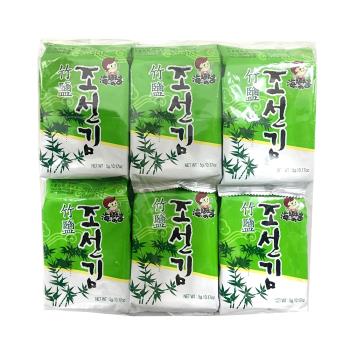 【韓味不二】-海樂多盒裝海苔(竹鹽) 5g*12入*6袋/箱