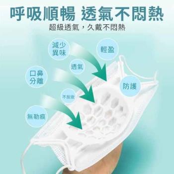 SJA宇新織品-耳掛式口罩立體支架/台灣製(通過SGS認證)四入組