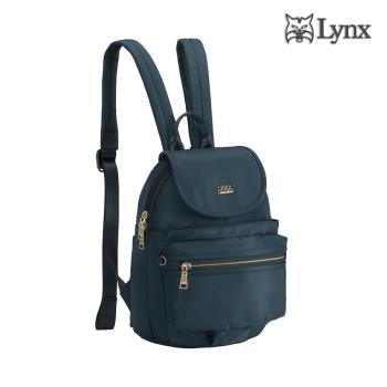 【Lynx】輕巧/多口袋/掀蓋設計後背包-深海藍