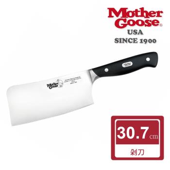 【美國MotherGoose 鵝媽媽】德國鉬釩鋼優質不鏽鋼 料理刀/剁刀30.7cm